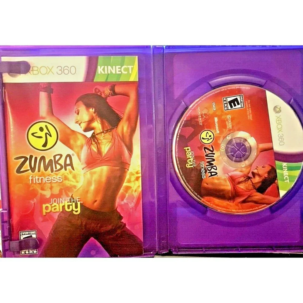 Vintage XBOX 360 Kinect Zumba Fitness Microsoft Join The Party Used